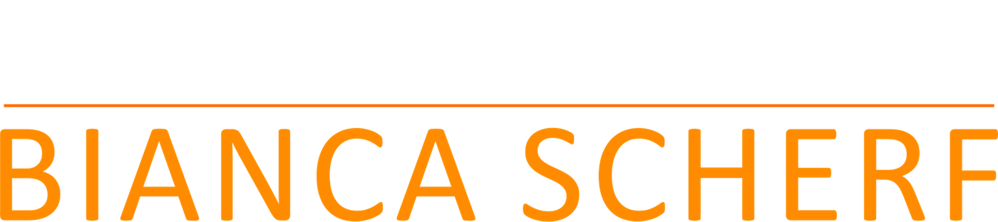 Logo Steuerberatung Bianca Scherf, Variante für dunklen Grund